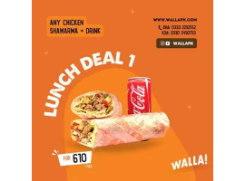 Walla Lunch Deal 1 For Rs.610/- +tax